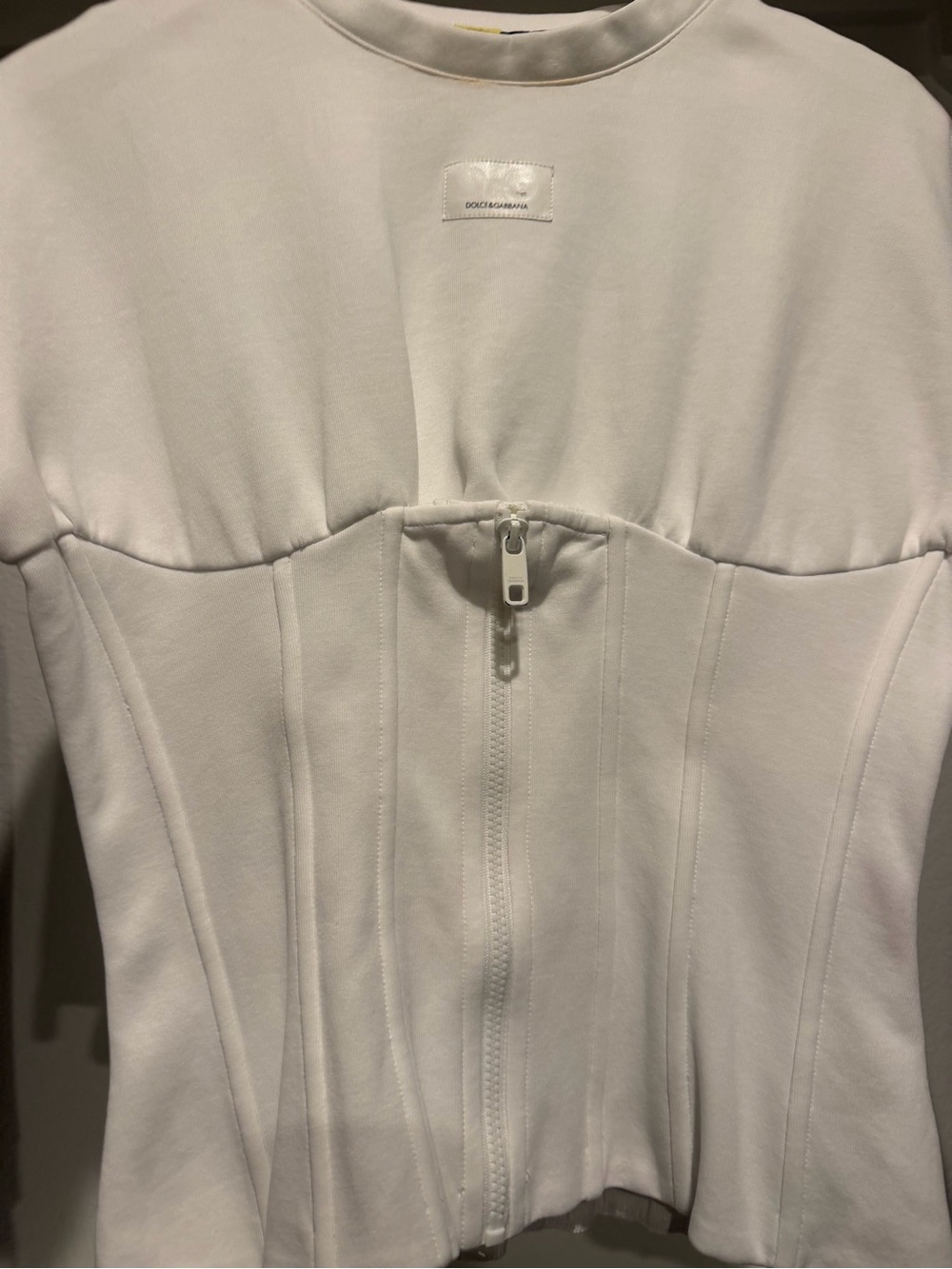 Dolce & Gabbana White corset tshirt